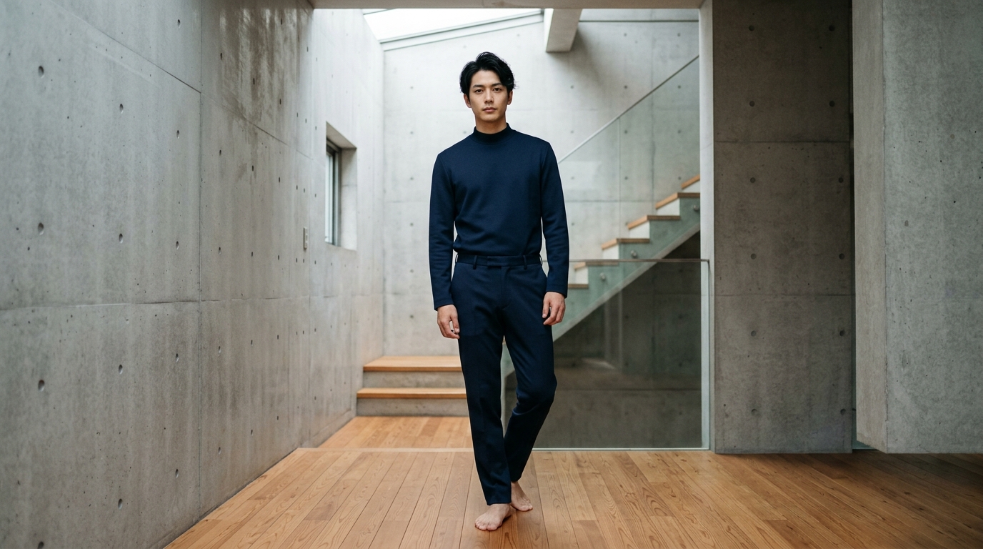 10FORM Deep Midnight Navy — Folded Set